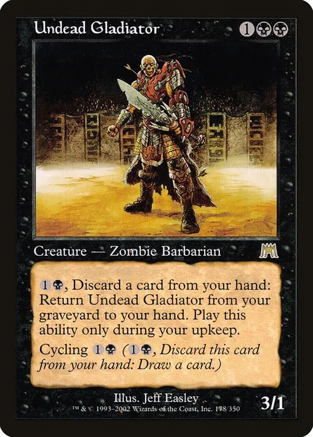 Undead Gladiator, Magic card ONS 178 — Onslaught set