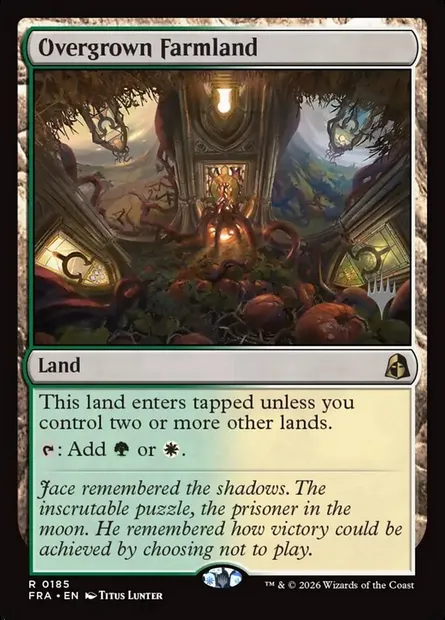 Terre agricole envahie, carte Magic PFRA 185p — extension Reality Fracture Promos