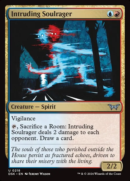 Intruding Soulrager, Magic card DSK 218 — Duskmourn: House of Horror set