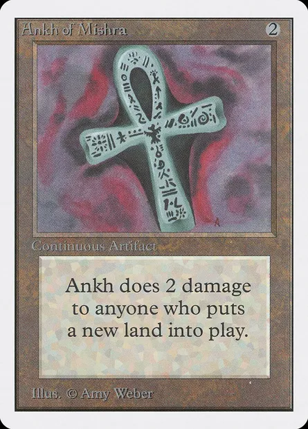 Ankh of Mishra, Magic card 2ED 231 — Unlimited Edition set
