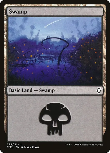 Swamp, Magic card CM2 297 — Commander Anthology Volume II set