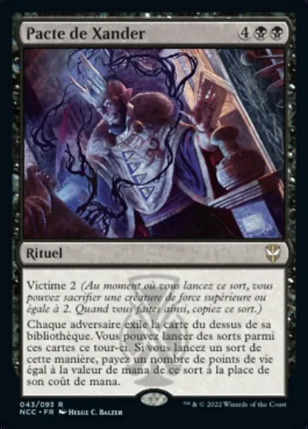 Pacte de Xander, carte Magic NCC 43 — extension New Capenna Commander