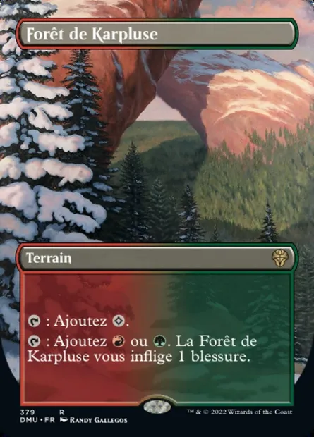 Forêt de Karpluse, carte Magic DMU 379 — extension Dominaria Uni