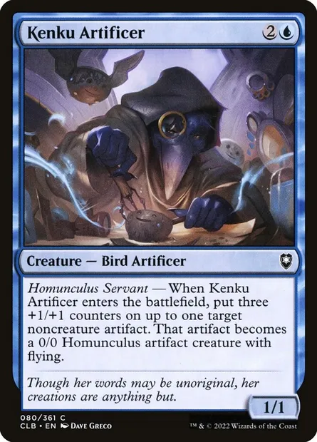Kenku Artificer, Magic card CLB 80 — Commander Legends: Battle for Baldur's Gate set