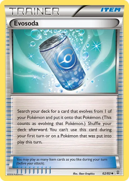 Evosoda, Pokémon card GEN 62 — Generations set