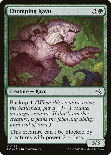 Chomping Kavu, Magic card MOM 179 — March of the Machine set
