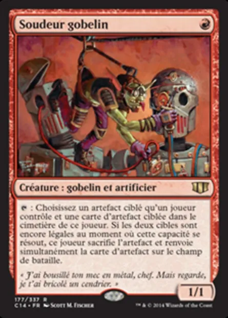 Soudeur gobelin, carte Magic C14 177 — extension Commander 2014