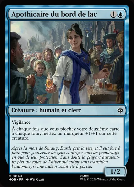 Apothicaire du bord de lac, carte Magic HOB 43 — extension The Hobbit