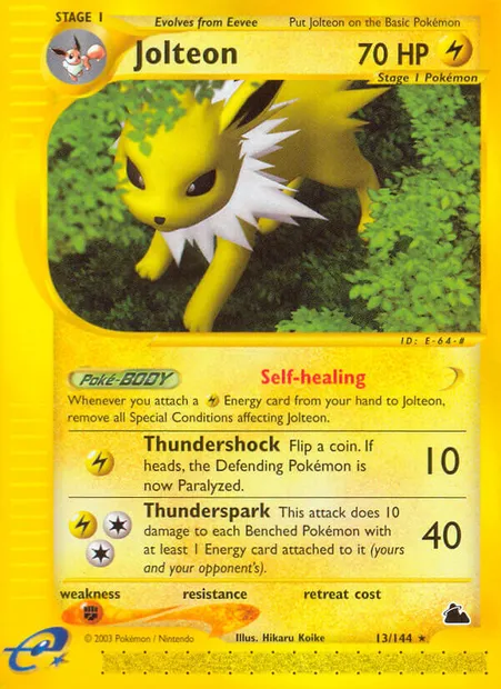 Voltali, carte Pokémon SK 13 — extension Skyridge