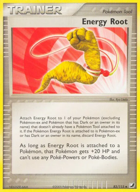 Energy Root, Pokémon card UF 83 — Unseen Forces set