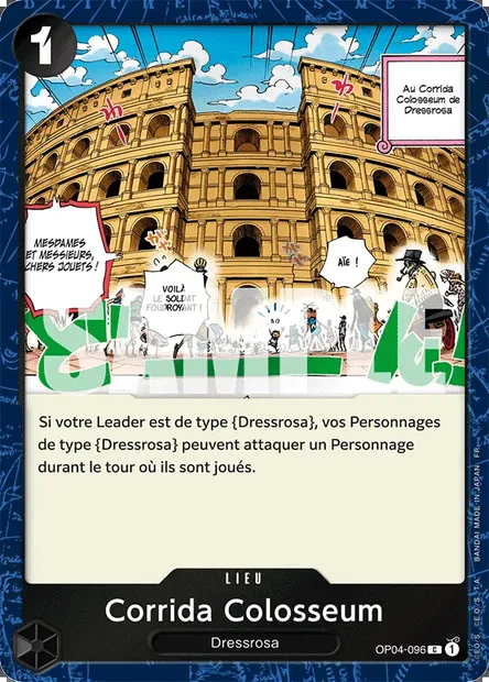 Corrida Colosseum, carte One Piece OP04-096 — extension KINGDOMS OF INTRIGUE