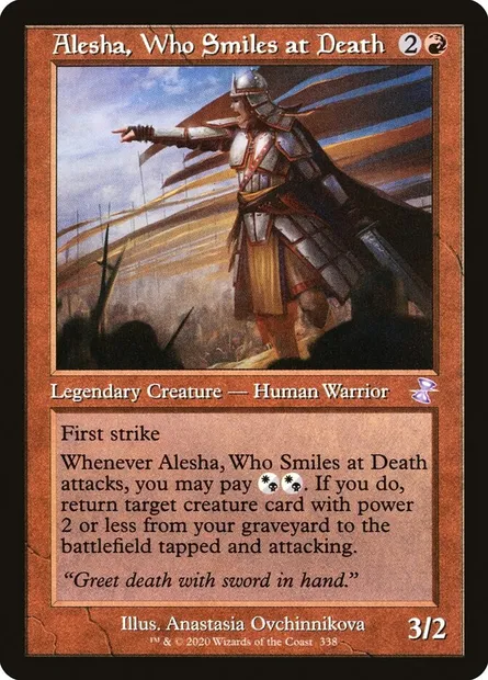 Alesha, Who Smiles at Death, Magic card TSR 338 — Time Spiral Remastered set