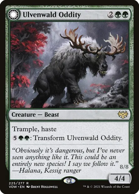 Ulvenwald Oddity // Ulvenwald Behemoth, Magic card VOW 225 — Innistrad: Crimson Vow set