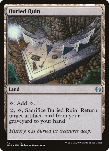 Buried Ruin, Magic card JMP 491 — Jumpstart set