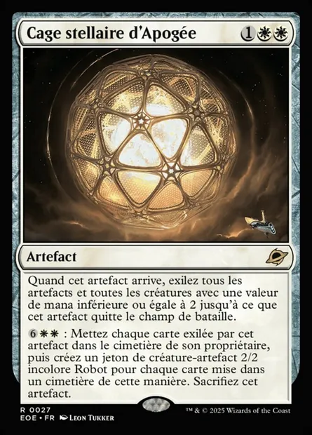 Cage stellaire d'Apogée, carte Magic EOE 27 — extension Edge of Eternities