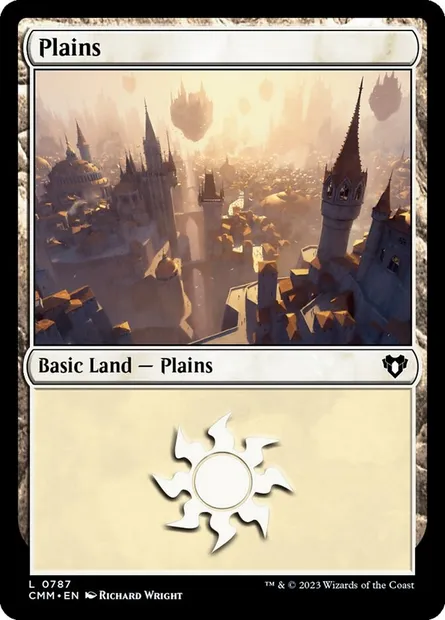 Plains, Magic card CMM 787 — Commander Masters set