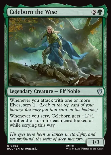 Celeborn the Wise, Magic card HOC 203 — The Hobbit Eternal set