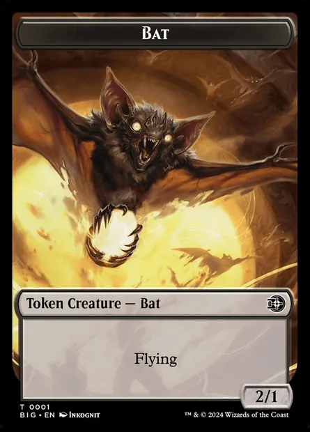 Bat, carte Magic TBIG 1 — extension The Big Score Tokens