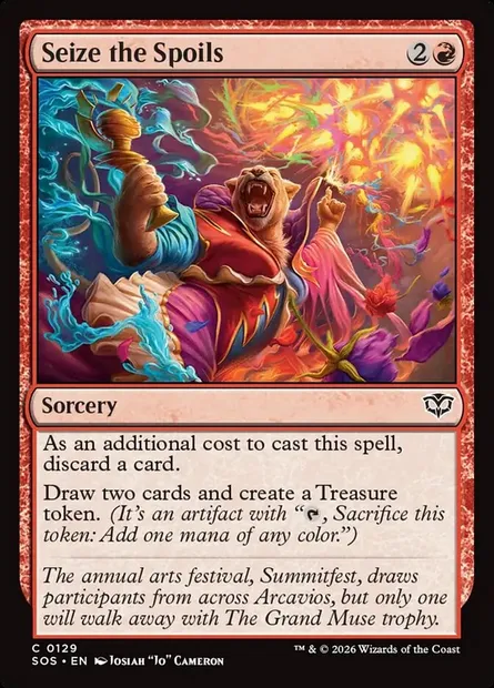 Seize the Spoils, Magic card SOS 129 — Secrets of Strixhaven set