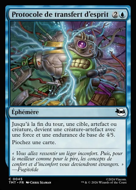 Protocole de transfert d'esprit, carte Magic TMT 45 — extension Teenage Mutant Ninja Turtles