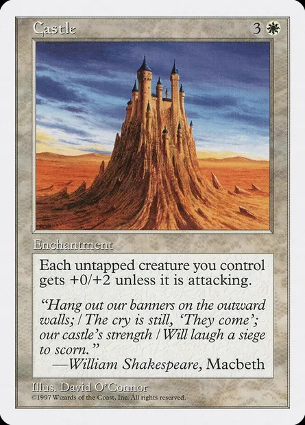 Castle, Magic card 5ED 15 — Fifth Edition set