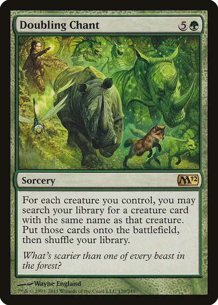 Doubling Chant, Magic card M12 170 — Magic 2012 set