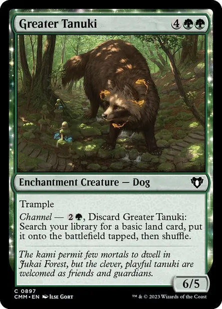 Greater Tanuki, Magic card CMM 897 — Commander Masters set