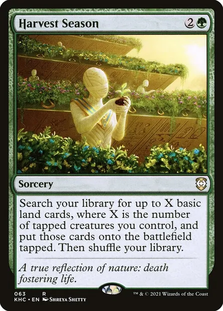 Harvest Season, Magic card KHC 63 — Kaldheim Commander set