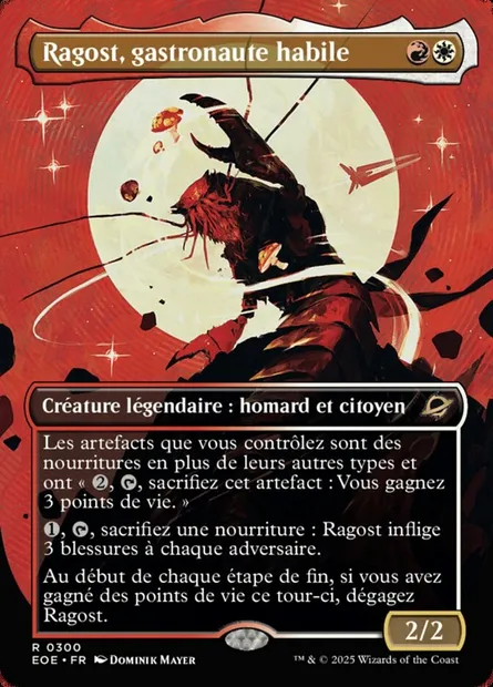 Ragost, gastronaute habile, carte Magic EOE 300 — extension Edge of Eternities