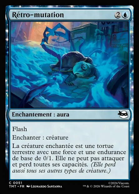 Rétro-mutation, carte Magic TMT 51 — extension Teenage Mutant Ninja Turtles
