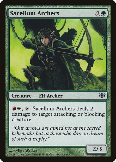 Sacellum Archers, Magic card CON 89 — Conflux set