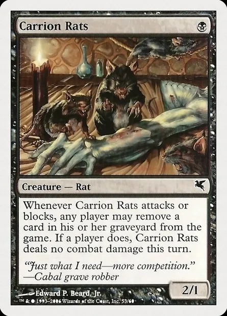Carrion Rats, Magic card PHUK 53 — Hachette UK set