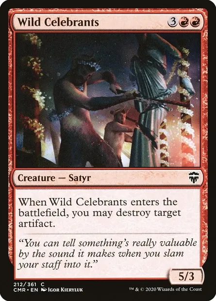 Wild Celebrants, Magic card CMR 212 — Commander Legends set