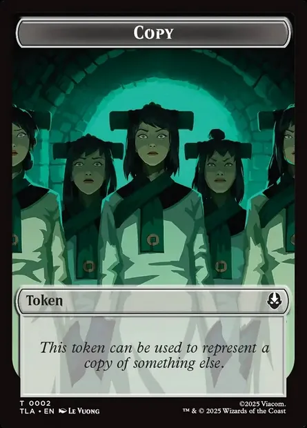 Copy, carte Magic TTLA 2 — extension Avatar: The Last Airbender Tokens