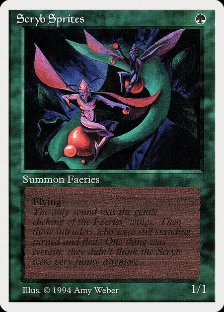 Scryb Sprites, Magic card SUM 215 — Summer Magic / Edgar set