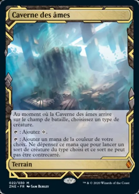 Caverne des âmes, carte Magic ZNE 22 — extension Zendikar Rising Expeditions