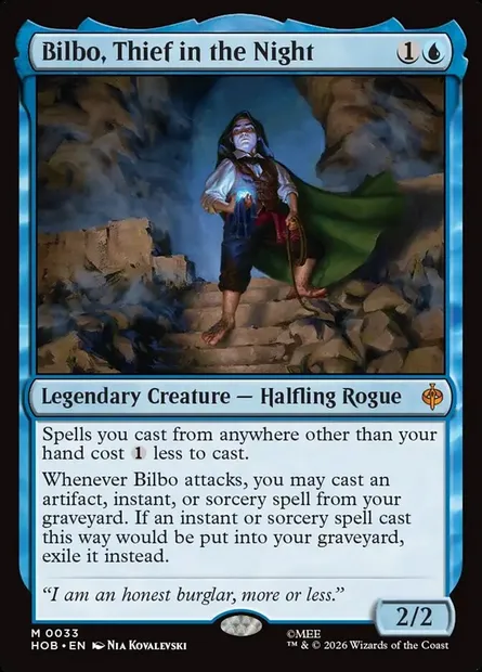 Bilbo, Thief in the Night, Magic card HOB 33 — The Hobbit set