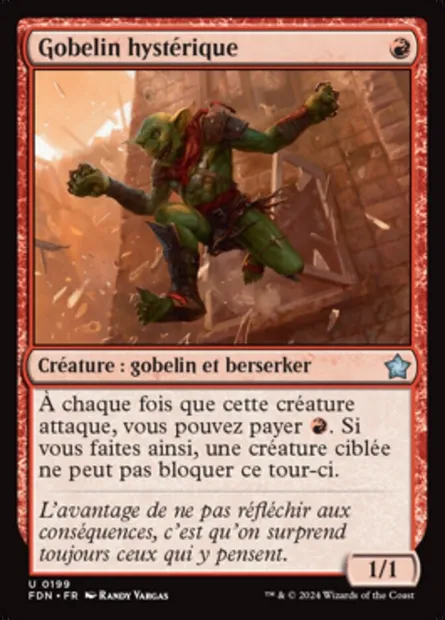 Gobelin hystérique, carte Magic FDN 199 — extension Foundations