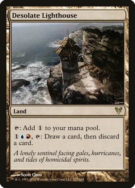 Desolate Lighthouse, Magic card AVR 227 — Avacyn Restored set