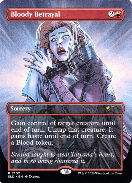 Trahison sanglante, carte Magic SLD 7102 — extension Secret Lair Drop
