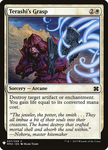 Terashi's Grasp, Magic card PLST MM2-37 — The List set