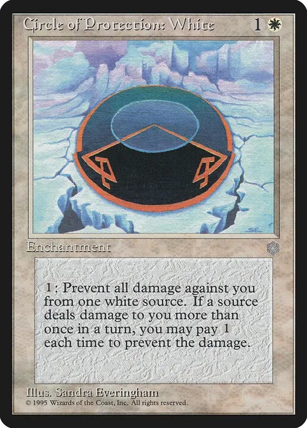 Circle of Protection: White, Magic card ICE 16 — Ice Age set