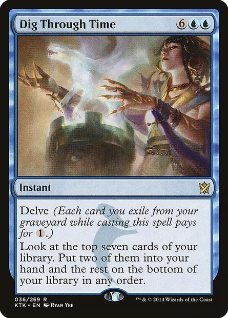 Dig Through Time, Magic card KTK 36 — Khans of Tarkir set