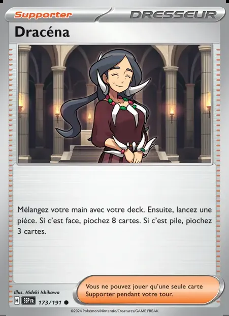 Dracéna, carte Pokémon SSP 173 — extension Étincelles Déferlantes
