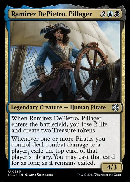 Ramirez DePietro, Pillager, Magic card LCC 285 — The Lost Caverns of Ixalan Commander set