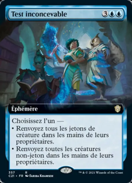 Test inconcevable, carte Magic C21 357 — extension Commander 2021