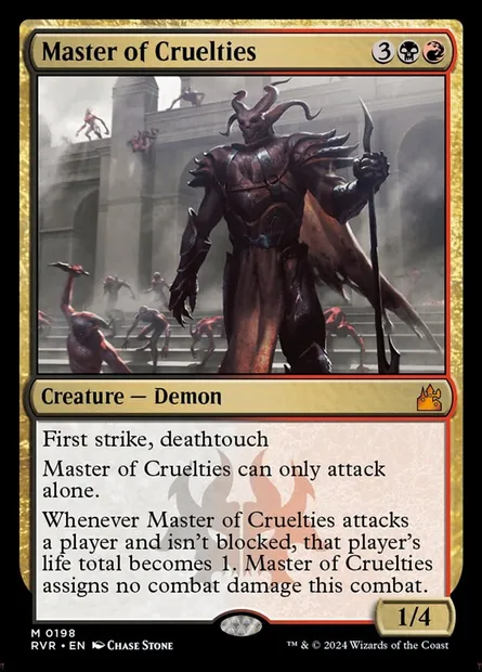 Master of Cruelties, Magic card RVR 198 — Ravnica Remastered set