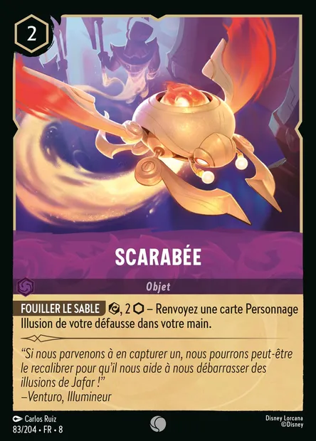 Scarabée, carte Disney Lorcana CH8-083 — extension Le Règne de Jafar