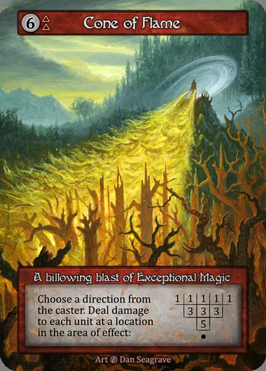 Cone of Flame, carte Sorcery BET 204 — extension Beta