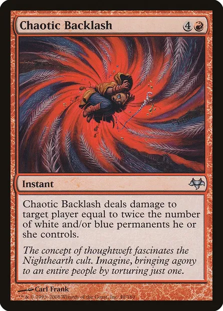 Chaotic Backlash, Magic card EVE 49 — Eventide set